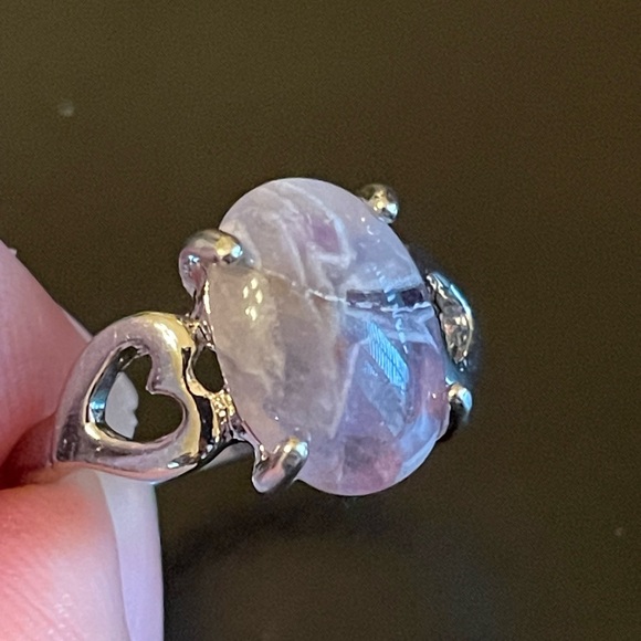 Elegant purple amethyst S925 silver ring size 9.5 - Picture 6 of 9